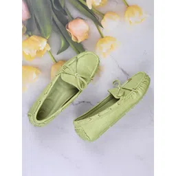 Jove Women PU Loafers-picture-24