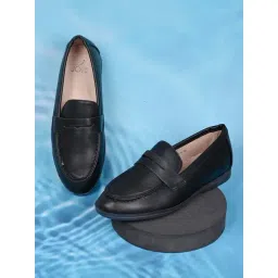 Jove Women's Black Casual Loafers-picture-39