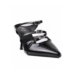 Jove Women's Black Stiletto Pumps-picture-37