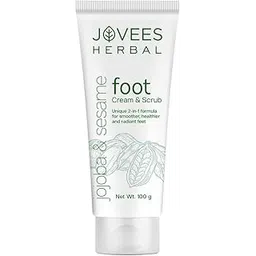 Jovees Herbal Foot Care Cream & Scrub For Rough, Dry and Cracked Heel | 2-in-1 Formula For Moisturizes | Feet Cream For Heel Repair With Jojoba & Sesame | Suits both Men/Women 100g-image-37