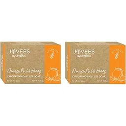 Jovees Herbal Orange Peel & Honey Exfoliating Daily Use Soap 100G (Pack of 2)-image-2