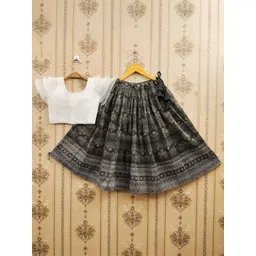 JOVK DESIGN Girls Tie and Dye Ready to Wear Lehenga &-picture-40