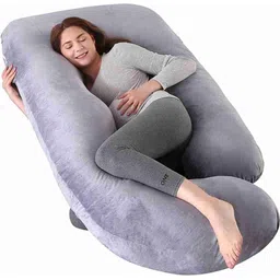 joxman Pregnancy pillow Polyester Fibre Solid Pregnancy Pillow Pack of 1-picture-11