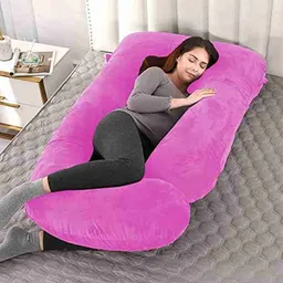 joxman Pregnancy pillow Polyester Fibre Solid Pregnancy Pillow Pack of 1-picture-10