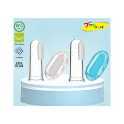 Joy Buzz Baby Silicone Fingure Brush With Case Pack Of 2 - Pink & Blue-picture-10