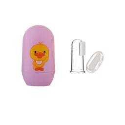 Joy Buzz Kids Set Of 2 Baby 4 In 1Nail Kit With Finger Brush - Pink-picture-31