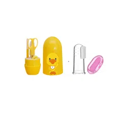 Joy Buzz Kids Set Of 2 Baby 4 In 1Nail Kit With Finger Brush - Yellow-picture-25