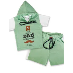Joy Kids Boys Best Dad Hooded T-Shirt & Shorts Clothing Set-picture-39