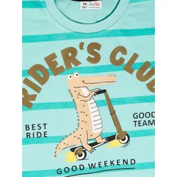 Joy Kids Boys Printed Round Neck Short Sleeves Pure Cotton T-shirt & Short-picture-18