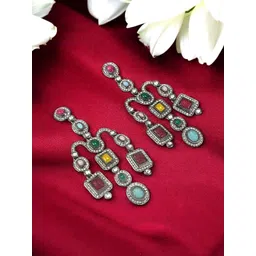 Joy of Jewels Silver-Toned Drop Earrings-picture-30