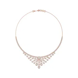 Joyalukkas 18k (750) Purity Rose Gold Dewdrop Blossom Diamond Necklace-picture-46