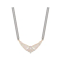 Joyalukkas 18k (750) Purity Rose Gold Exquisite Floral Diamond Mangalsutra-picture-30