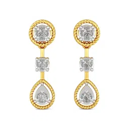 Joyalukkas 18k Gold & Diamond Drop Earrings-picture-22