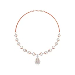 Joyalukkas 18k Gold & Diamond Floral Bloom Necklace-picture-32