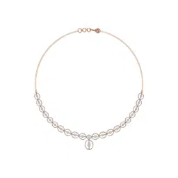 Joyalukkas 18k Gold & Diamond Oval Harmony Necklace-picture-32