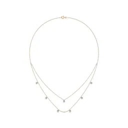 Joyalukkas 18k Gold & Diamond Radiant Double Layered Necklace image 1