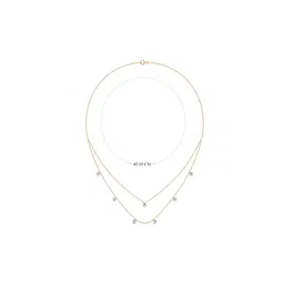 Joyalukkas 18k Gold & Diamond Radiant Double Layered Necklace image 4