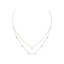 Joyalukkas 18k Gold & Diamond Radiant Double Layered Necklace image 2