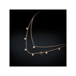 Joyalukkas 18k Gold & Diamond Radiant Double Layered Necklace image 5