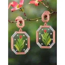 Joyalukkas 18k Gold Captivating Diamond Drop Earrings-picture-48