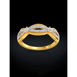 Joyalukkas 18k Gold Ellipse Diamond Model Casual Ring for Women-picture-29