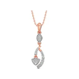 Joyalukkas 18k Rose Gold & Diamond Chain Pendant for Women-image-34