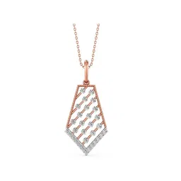 Joyalukkas 18k Rose Gold & Diamond Chain Pendant for Women-image-27