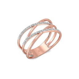 Joyalukkas 18k Rose Gold & Diamond Ring for Women-image-30