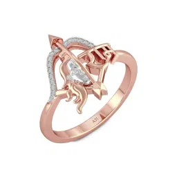 Joyalukkas 18k Rose Gold & Diamond Shree Ram Ring for Men-picture-21
