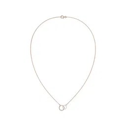 Joyalukkas 18k Rose Gold & Diamond Unity Circles Pendant-picture-29