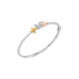 Joyalukkas 18k White Gold & Diamond Butterfly Bracelet for Women-image-7