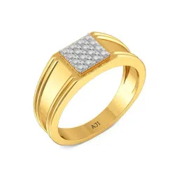 Joyalukkas 18k Yellow Gold & Diamond Ring for Men-picture-46