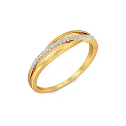 Joyalukkas 18k Yellow Gold & Diamond Single Strip Ring for Women-picture-39