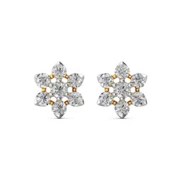 Joyalukkas 18k Yellow Gold & Diamond Stud Earrings for Girls-picture-46