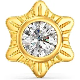 joyalukkas 22K (916) Purity Golden Star Harmony Nosepin For Women-picture-21