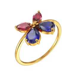 Joyalukkas 22k (916) Purity Yellow Gold Butterfly Ring for Women-picture-10