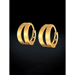 Joyalukkas 22k Circular Gold Earring for Men-picture-23