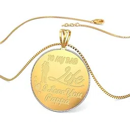 joyalukkas 22k purity yellow gold Father's day collection men's pendant-picture-14