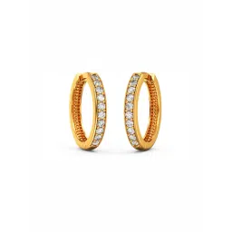 Joyalukkas 22k Yellow Gold Circlet Huggie Earrings for Women-picture-32