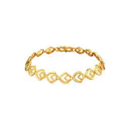 Joyalukkas 22k Yellow Gold Concentric Love Heart Bracelet-picture-17