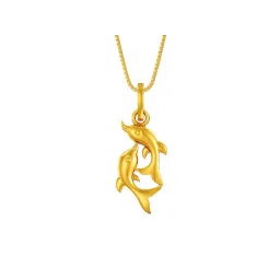 Joyalukkas 22k Yellow Gold Ocean Breeze Dolphin Pendant-picture-44