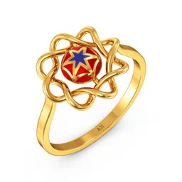 Joyalukkas 22Kt Gold Astral Starburst Finger Ring - 2.708 g-picture-19