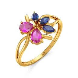 Joyalukkas 22Kt Gold Butterfly Finger Ring-picture-26