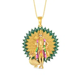 Joyalukkas 22KT Lord Murughan Gold Pendant - 7.152 g-picture-29