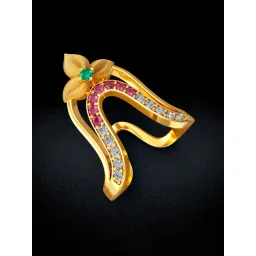 Joyalukkas Gold 22K Floral Vanki Ring for Women-picture-34