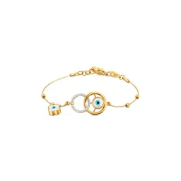 Joyalukkas Gold 22K Golden Protection Evil Eye Bracelet for Women-picture-21
