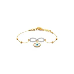 Joyalukkas Gold 22K Modern Infinite Evil Eye Bracelet for Women-picture-25