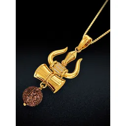 joyalukkas Joyalukkas22KT Gold Trishula Pendant - 3.236 g-picture-36