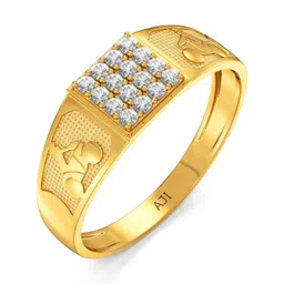 Joyalukkas Men 22Kt Gold Timeless Sparkle Adornment Finger Ring - 4.497 g-picture-30