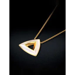joyalukkas Milky pyramid shaped cute gold Pendant-picture-12